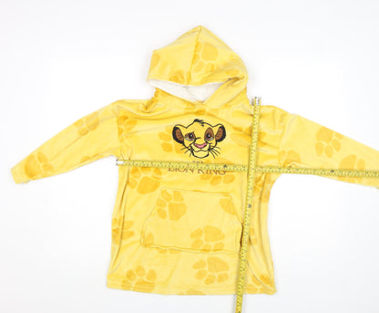 Disney The Lion King Girls Yellow Hooded Pullover Hoodie 2-5 Years