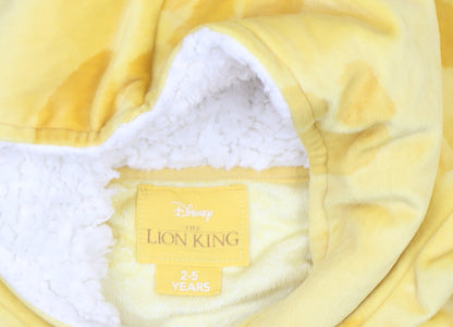 Disney The Lion King Girls Yellow Hooded Pullover Hoodie 2-5 Years