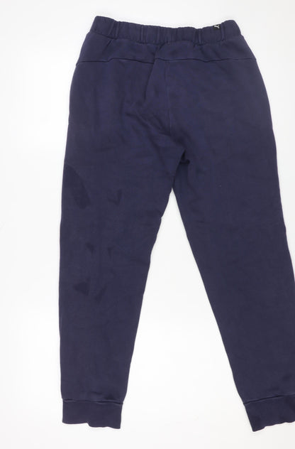 Puma Men’s Blue Jogger Sweatpants S Regular Fit Activewear Trousers