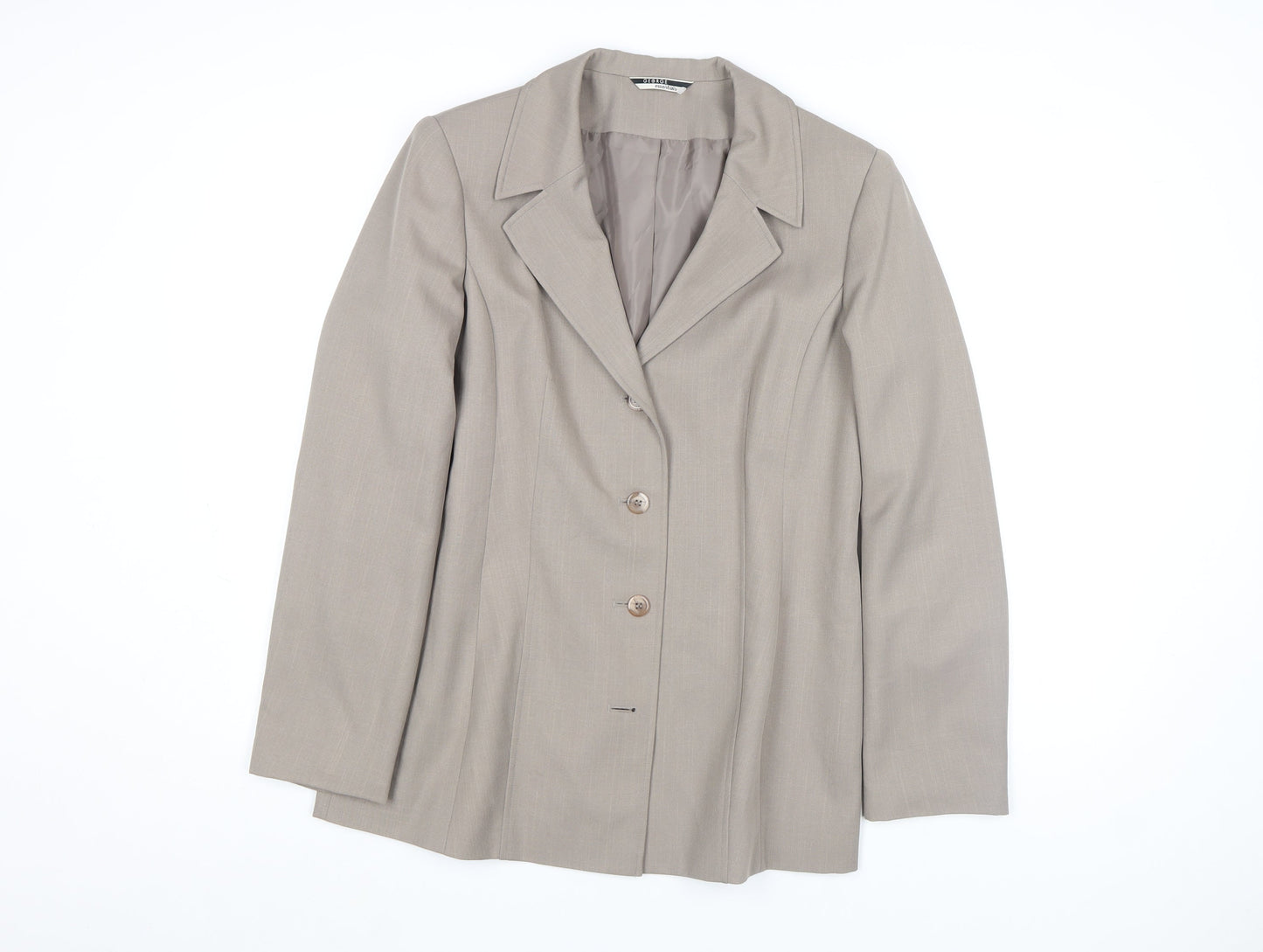 Womens UK Size 12 George Essentials Regular Beige Blazer