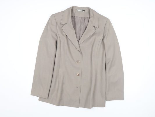 Womens UK Size 12 George Essentials Regular Beige Blazer