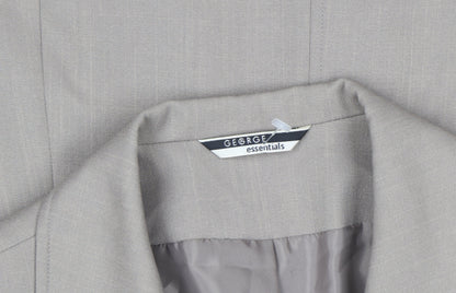 Womens UK Size 12 George Essentials Regular Beige Blazer