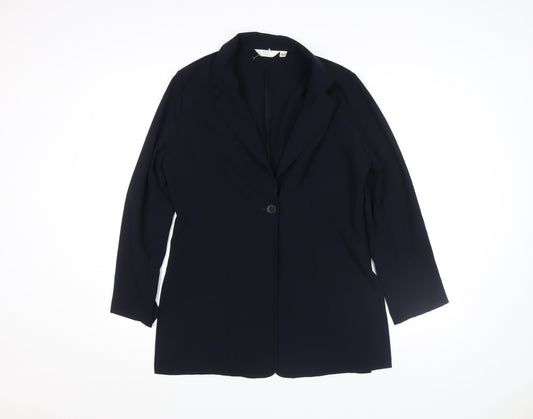 Marks and Spencer Women's Black Size 12 Single-Breasted Blazer