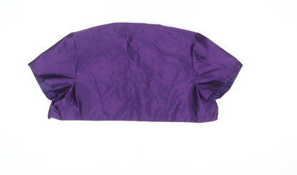 Début Women Purple Satin Cropped Bolero Jacket Size 18