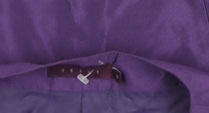 Début Women Purple Satin Cropped Bolero Jacket Size 18