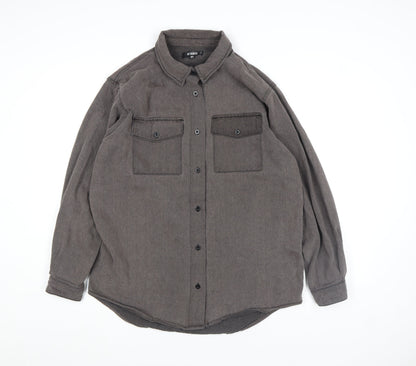 Womens UK Size 12 Missguided Grey Shacket