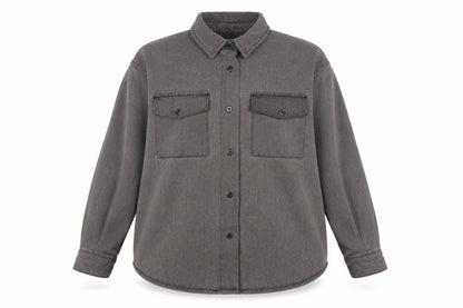 Womens UK Size 12 Missguided Grey Shacket