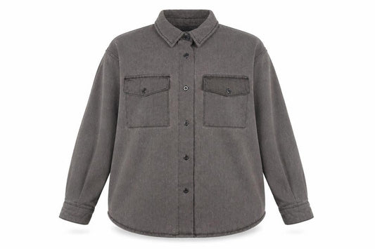 Womens UK Size 12 Missguided Grey Shacket