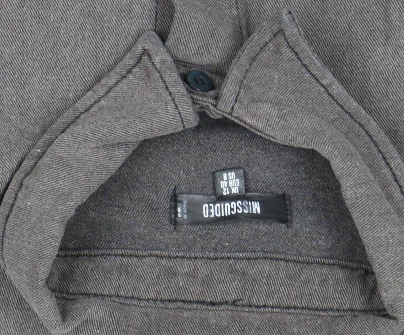 Womens UK Size 12 Missguided Grey Shacket