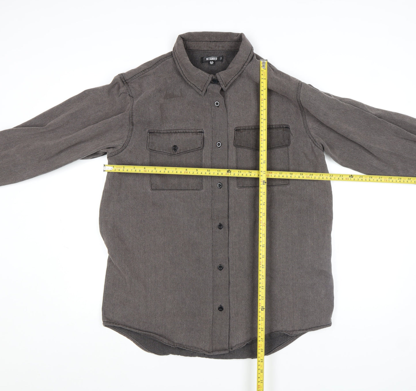 Womens UK Size 12 Missguided Grey Shacket
