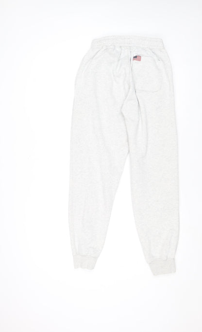 U.S. Polo Assn Men's Grey Sweatpants M Elastic Waist Jogger Fleece