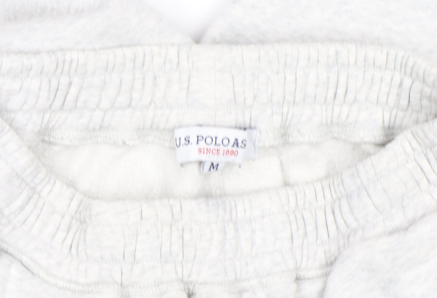 U.S. Polo Assn Men's Grey Sweatpants M Elastic Waist Jogger Fleece