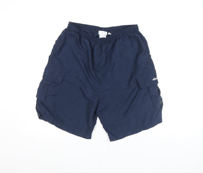 Ellesse Men's Blue Athletic Sports Shorts M Quick Dry Lightweight