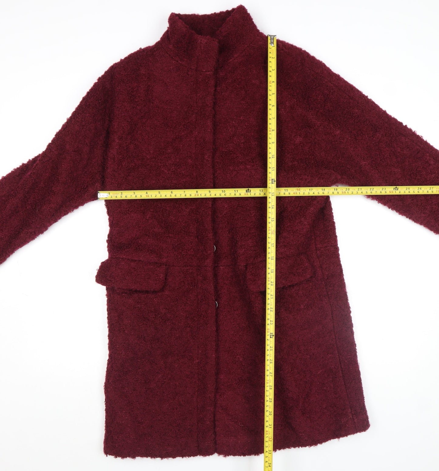Womens UK Size 8 Monsoon Red Overcoat