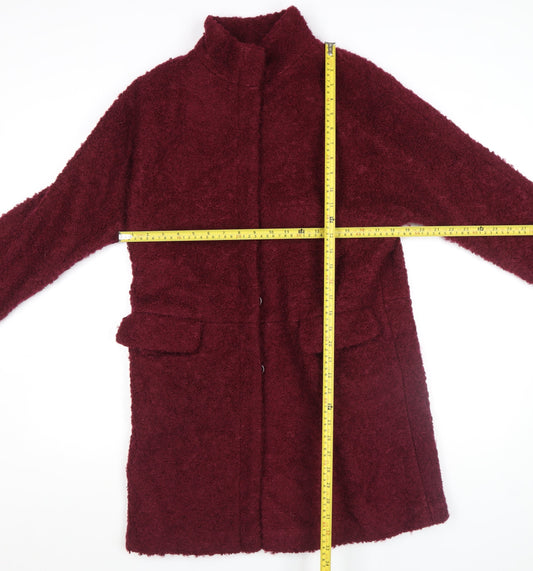 Womens UK Size 8 Monsoon Red Overcoat