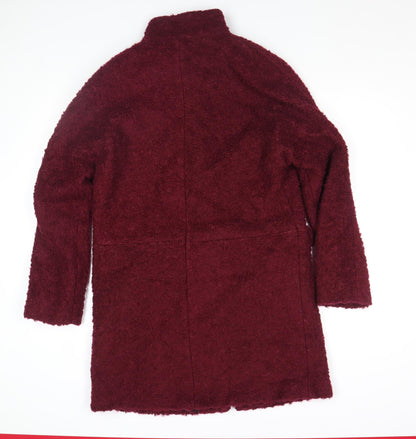 Womens UK Size 8 Monsoon Red Overcoat