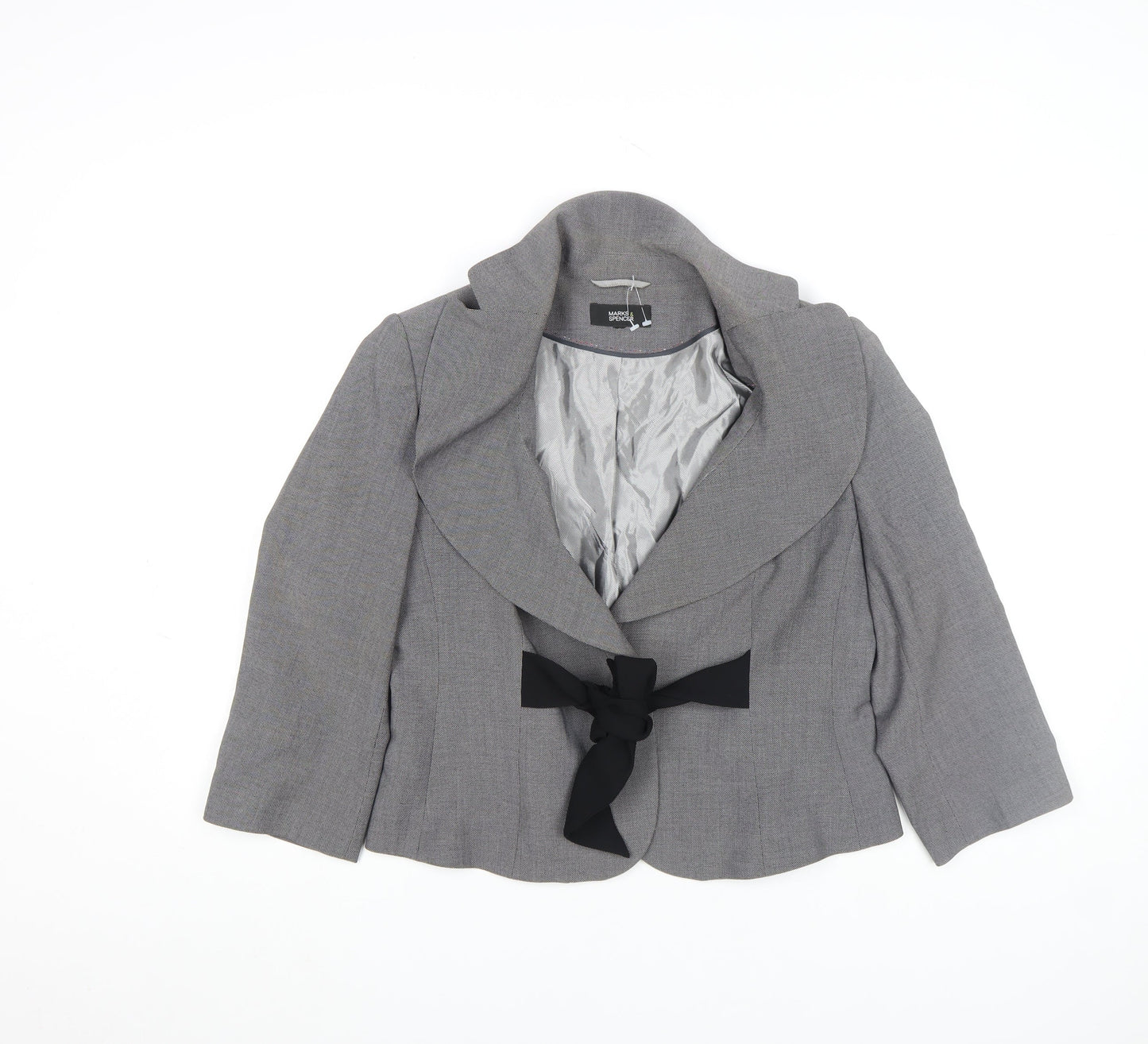 Womens UK Size 14 Marks and Spencer Grey Basic Jacket