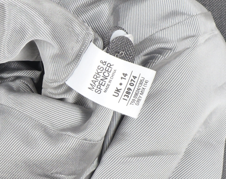 Womens UK Size 14 Marks and Spencer Grey Basic Jacket