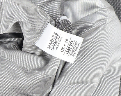 Womens UK Size 14 Marks and Spencer Grey Basic Jacket