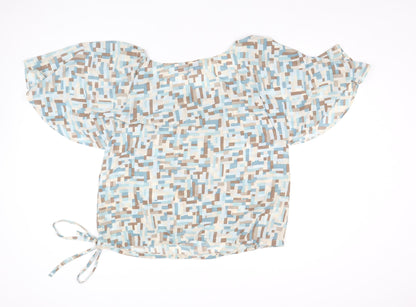 Epilogue Women’s Multicoloured Geometric Chiffon Blouse Size 16