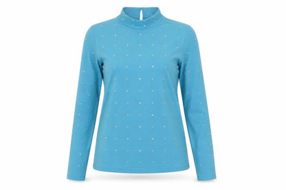 Womens UK Size L Savida Blue Basic T-Shirt