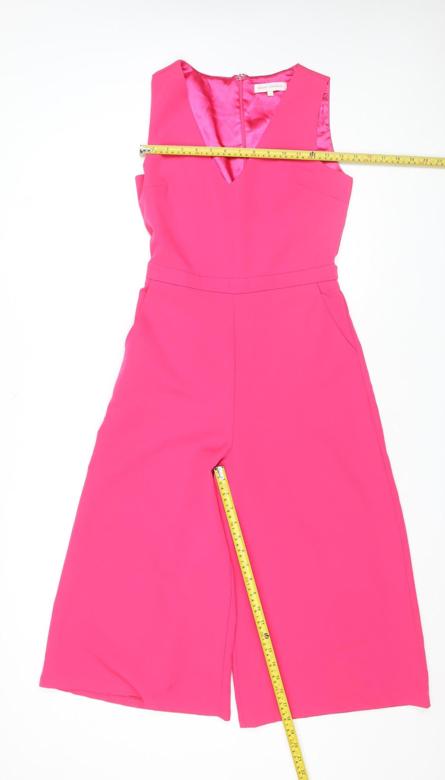 Womens UK Size 8 Marc Angelo One-Piece Pink Jumpsuit