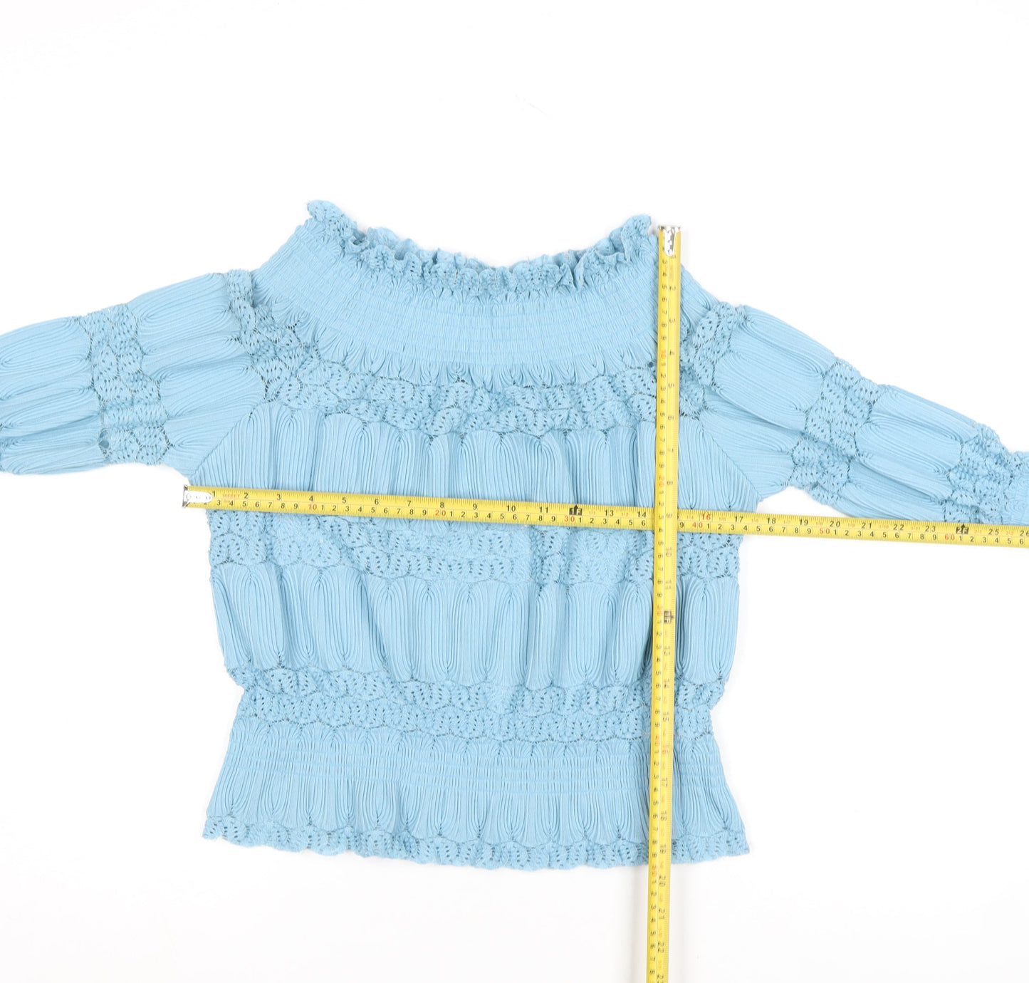 Womens UK Size S Rowen Avenue Blue Tunic Blouse