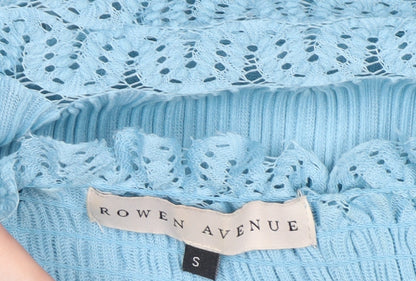 Womens UK Size S Rowen Avenue Blue Tunic Blouse