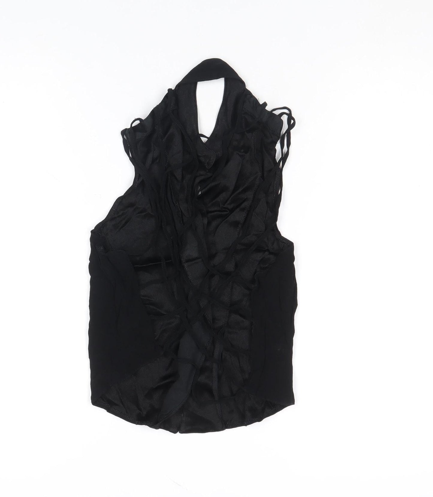 Womens UK Size 12 Wallis Black Camisole Blouse