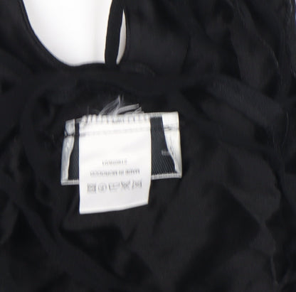 Womens UK Size 12 Wallis Black Camisole Blouse