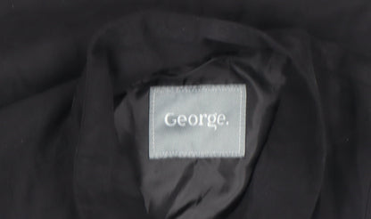 Womens UK Size 12 George Black Tunic Blouse