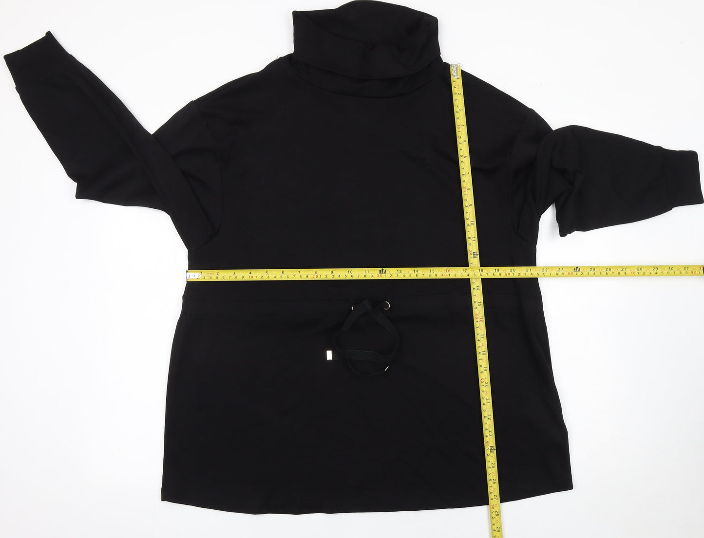 Womens UK Size 14 F&F Black Pullover Sweatshirt