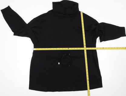 Womens UK Size 14 F&F Black Pullover Sweatshirt