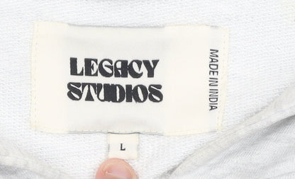 Mens UK Size L Legacy Studios Grey Full Zip Hoodie