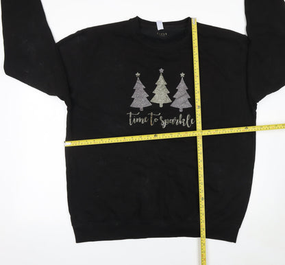 Womens UK Size 2XL Lipsy Black Pullover Sweatshirt