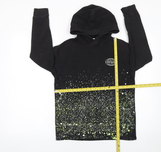 Boys UK Size 10-12 Years H&M Black Pullover Hoodie
