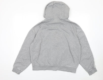 Lonsdale Women’s Grey Full Zip Hoodie Size 12 Cotton Blend