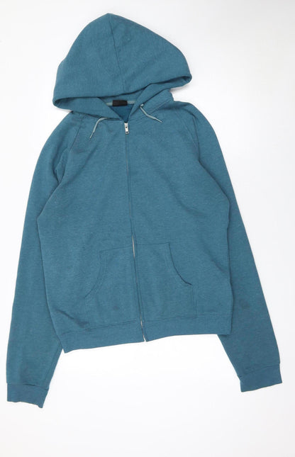 Mens UK Size XL Pep Blue Full Zip Hoodie