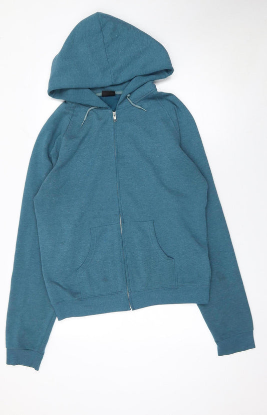 Mens UK Size XL Pep Blue Full Zip Hoodie