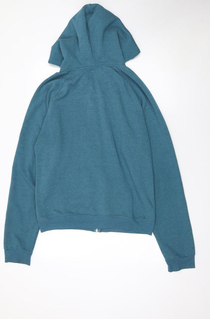 Mens UK Size XL Pep Blue Full Zip Hoodie