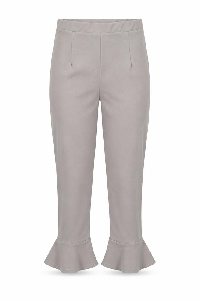 Womens UK Size 12 PRETTYLITTLETHING Slim Fit Cropped Beige Trousers