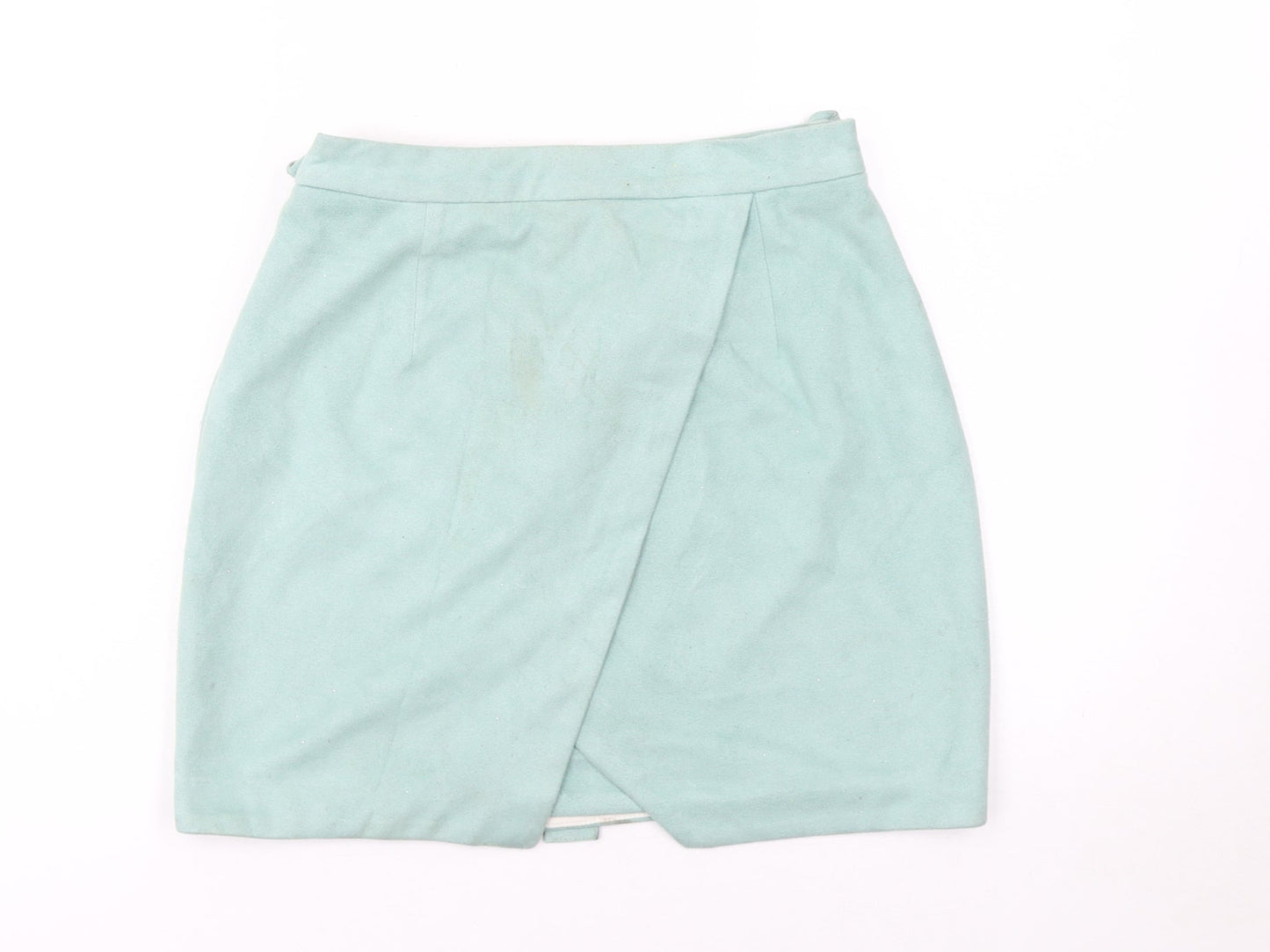 Womens UK Size 8 River Island Wrap Suede Skirt