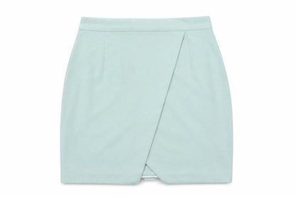 Womens UK Size 8 River Island Wrap Suede Skirt