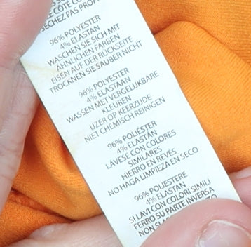 PrettyLittleThing Women’s Orange Size 12 Bodycon Ruched V-Neck Dress