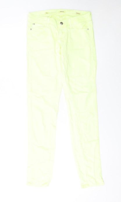 Womens UK Size 28 Miss Sixty Slim Fit Skinny Yellow Jeans