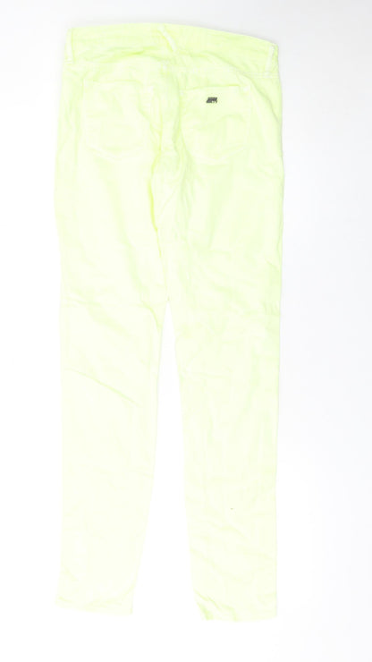 Womens UK Size 28 Miss Sixty Slim Fit Skinny Yellow Jeans