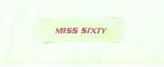 Womens UK Size 28 Miss Sixty Slim Fit Skinny Yellow Jeans