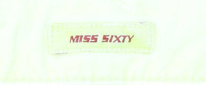 Womens UK Size 28 Miss Sixty Slim Fit Skinny Yellow Jeans