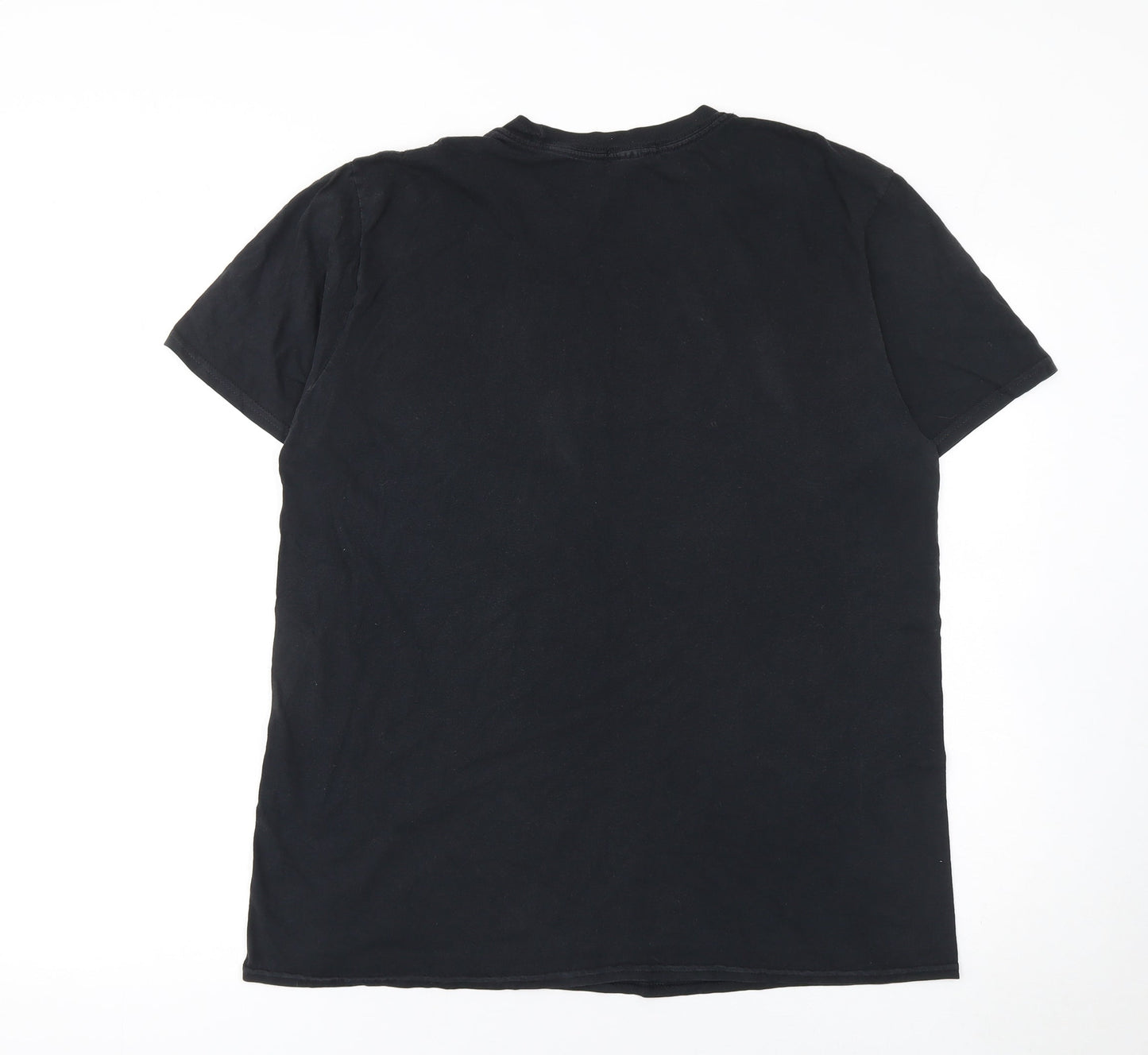 Boohoo Womens Black Guns N' Roses Band T-Shirt Size 18