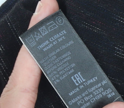 Marks and Spencer Women’s Multicoloured Size 16 Shift Dress Long Sleeve Knit